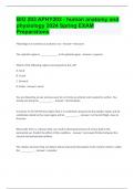 BIO 203 APHY203 - human anatomy and physiology 2024 Spring EXAM Preparations Study Guide