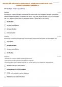 NR-306:| NR 306 HEALTH ASSESSMENT TEST 20 WITH 100% CORRECT ANSWERS| GRADED A+ 