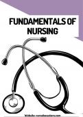 FUNDAMENTALSOF NURSING STUDY GUIDE LATEST UPDATE 2024