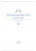 SPSE 630 MIDTERM STUDY GUIDE 2024