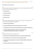 NR-436: | NR 436 RN COMMUNITY HEALTH NURSING TRIAL EXAM 8 QUESTIONS WITH CORRECT ANSWERS