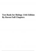 Test Bank for Biology 11th Edition By Raven Full Chapters  2024/2025