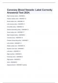 Coronary Blood Vessels- Label Correctly Answered Test 2024.