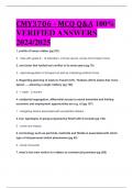 CMY3706 - MCQ Q&A 100%  VERIFIED ANSWERS  2024/2025