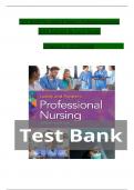 TEST BANK For Leddy & Pepper’s Professional Nursing, 10th Edition by Lucy Hood, Verified Chapters 1 - 22, Complete Newest Version