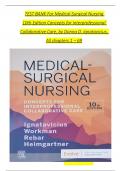 TEST BANK For Medical Surgical Nursing 10th Edition Ignatavicius Workman, Verified Chapters 1 - 69, Complete Newest Version