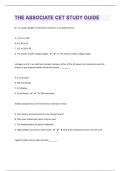 The Associate CET|276  Study Guide Questions with 100% Correct Answers | Updated & Verified|79 Pages