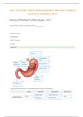 BIOS 256| EDAPT GROSS AND MICROSCOPIC ANATOMY STOMACH QUIZ WITH ANSWERS| 2024 