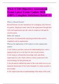 WGU C236 Objective Assessment Exam Latest Exam Update 2024 (100% Complete Solutions) Rated A+