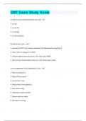 CMT Exam Study Guide