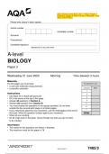 2023 AQA A-level BIOLOGY 7402/3 Paper 3  Question Paper & Mark scheme (Merged) June  2023 [VERIFIED]