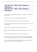 AALAS LAT + WB + Quiz Chapter 1 Questions With A Graded Answers 2024.