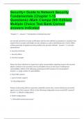 Security+ Guide to Network Security Fundamentals (Chapter 1-15 Questions)--Mark Ciampa (6th Edition) Multiple Choice Test Bank Correct answers indicated