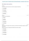 NR-351: |NR 351TRANSITIONS IN PROFESSIONAL NURSING PRACTICE SELF TEST 10  QUESTIONS WITH 100% SOLVED SOLUTIONS| VERIFIED ANSWERS