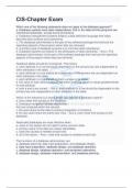 CIS CHAPTER EXAM (Latest 2024)|Which one of the following statements does not apply to the database approach? a. Database systems have data independence; that is, the data and the programs are maintained separately, except during processing. b. Database m