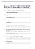 Quiz Nurs 6003 EXAM QUESTIONS 27 TERMS WITH VERIFIED DEFINITIONS UPDATED 2024