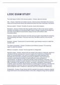 LCDC EXAM STUDY QUESTIONS AND ANSWERS 2024