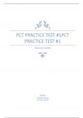 PCT Practice TEST #1PCT Practice TEST #1