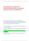 MEDI SURG HESI VI EXAM WITH  QUESTIONS AND CORRECT ANSWERS  .[ACTUAL EXAM 100% GRADED A+]