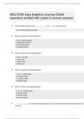 WGU D204 Data Analytics Journey EXAM questions verified with Latest  correct answers