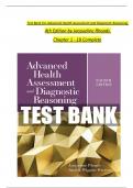 TEST BANK For Advanced Health Assessment and Diagnostic Reasoning, 4th Edition by Jacqueline Rhoads, Verified Chapters 1 - 18, Complete Newest Version