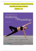 TEST BANK For Fundamentals of Anatomy and Physiology, 11th Edition by Frederic H Martini, Verified Chapters 1 - 29, Complete Newest Version