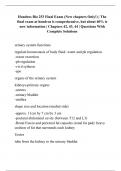 Hondros Bio 253 Final Exam (New chapters Only!) | The final exam at hondros is comprehensive, but about 40% is new information | Chapters 42, 43, 44 | Questions With Complete Solutions