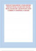 FISDAP PARAMEDIC PARAMEDIC FISDAP FINAL EXAM TEST BANK REAL EXAM 630+ QUESTIONS AND ANSWERS