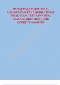 FISDAP PARAMEDIC FINAL LATEST EXAM PARAMEDIC FISDAP FINAL EXAM TEST BANK REAL