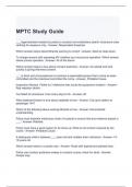 MPTC Study Guide with complete solutions