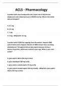 ACLS - Pharmacology