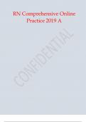 RN Comprehensive Online Practice 2019 A