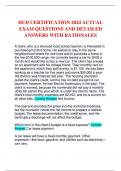 HUD CERTIFICATION 2024 ACTUAL EXAM QUESTIONS AND DETAILED ANSWERS WITH RATIONALES