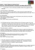 Chapter 1: Clinical Judgment in Nursing Practice  Clinical Nursing Skills & Techniques, (11th Edition 2024) Test Bank  Perry, Potter, Ostendorf & Laplante