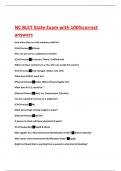 NC BLET State Exam with 100%correct answers