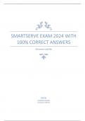 SMARTSERVE EXAM 2024 WITH 100% CORRECT ANSWERS