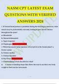 NASM CPT LATEST EXAM QUESTIONS WITH VERIFIED ANSWERS 2024.p