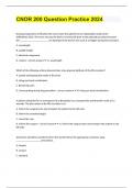 CNOR 200 Question Practice 2024