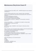 Maintenance Electrician Exam #1 The National Electrical Code (NEC) is NOT: - ANSWER-designed for future expansion of electrical use The NEC mandates specific branch-circuits, receptacle outlets, and utilization equipment to be provided with a ground-fault