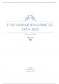 HESI Fundamentals Practice Exam 2023