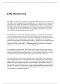 EPQ Presentation Questions and Answers 2024 Latest Edition