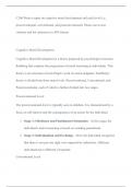 C206 Write a report on cognitive moral development and each level (i.e., preconventional, 