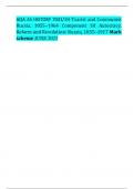 AQA AS HISTORY 7041/1H Tsarist and Communist Russia, 1855–1964 Component 1H Autocracy, Reform and Revolution: Russia, 1855–1917 Mark scheme JUNE 2023