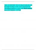 AQA AS HISTORY 7041/2A Royal Authority and the Angevin Kings, 1154–1216 Component 2A The Reign of Henry II, 1154–1189 Mark scheme June 2023 Version: 1.0 Final