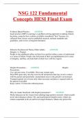 NSG122/ NSG 122 (New 2024/ 2025 Update) Nursing Fundamental Concepts Exam | Questions and Verified Answers| 100% Correct| A Grade - Herzing