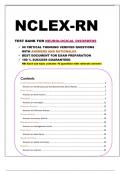 NCLEX-RN TEST BANK FOR NEUROLOGICAL DISORDERS