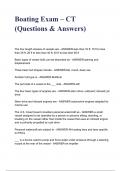 Boating Exam – CT (Questions & Answers)