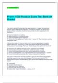 Pharm HESI Practice Exam Test Bank A+ Graded