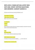 NETA LEVEL 2 EXAM (ACTUAL) LATEST 2024  WITH 300+ EXPERT CERTIFIED QUESTIONS AND ANSWERS I ALREADY GARDED A+   