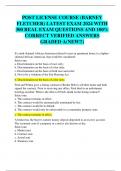 POST LICENSE COURSE (BARNEY  FLETCHER) LATEST EXAM 2024 WITH  300 REAL EXAM QUESTIONS AND 100%  CORRECT VERIFIED ANSWERS  GRADED A(NEW!!)